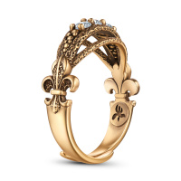 AN6377 CRYSTAL Ring IL SPADA Fiore di Firenze
