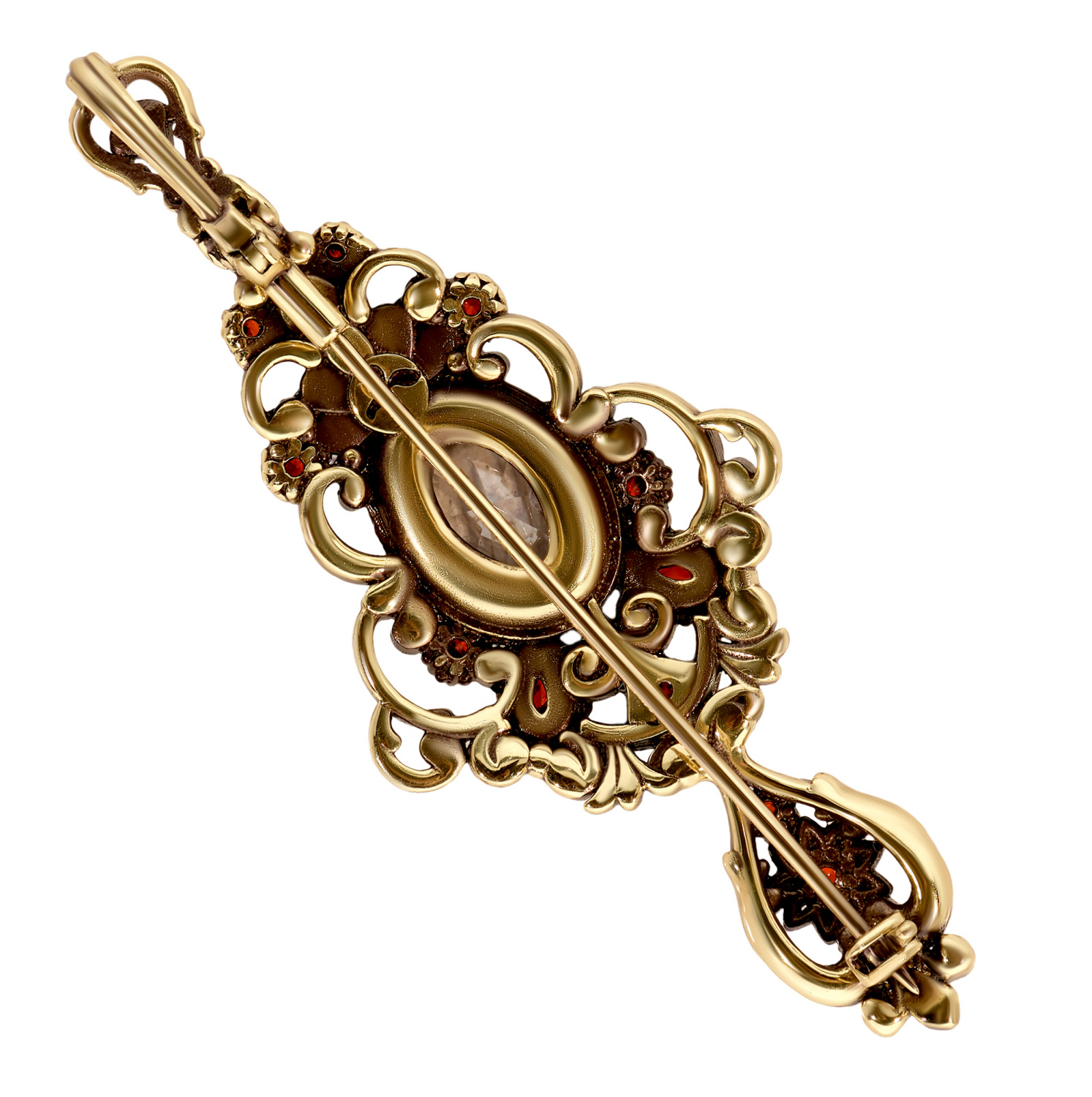 SP5456 CRYSTAL Broosh/Necklace BRILLANTE Fiore di Firenze