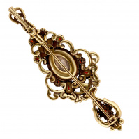 SP5456 CRYSTAL Broosh/Necklace BRILLANTE Fiore di Firenze