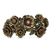 BR171021 GRANATO Bracelet PAPAVERO Fiore di Firenze