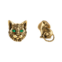 OR3202 Earings пусеты GATTO E TOPO Fiore di Firenze