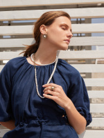 AN1729 PEARL  Ring ARCLET Fiore di Firenze