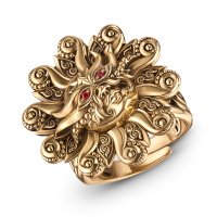 AN9301 SOLE Ring LUNA e SOLE Fiore di Firenze