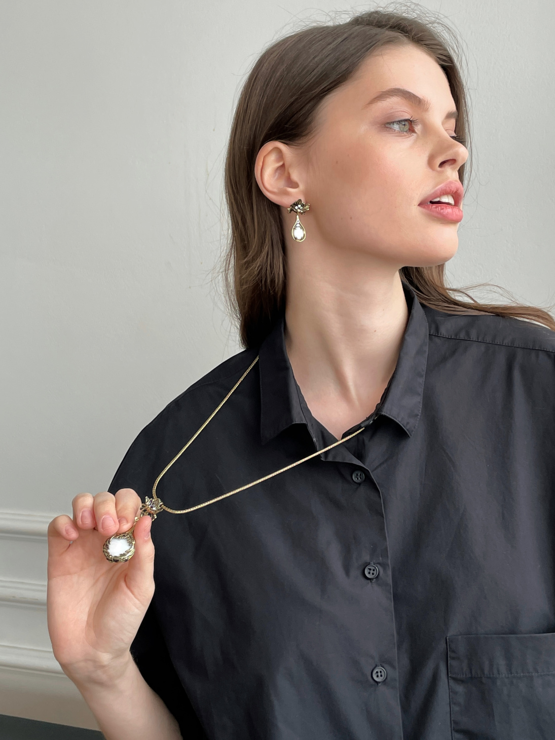 CO4457 MADREPERLA Necklace LATTE D'ORO Fiore di Firenze