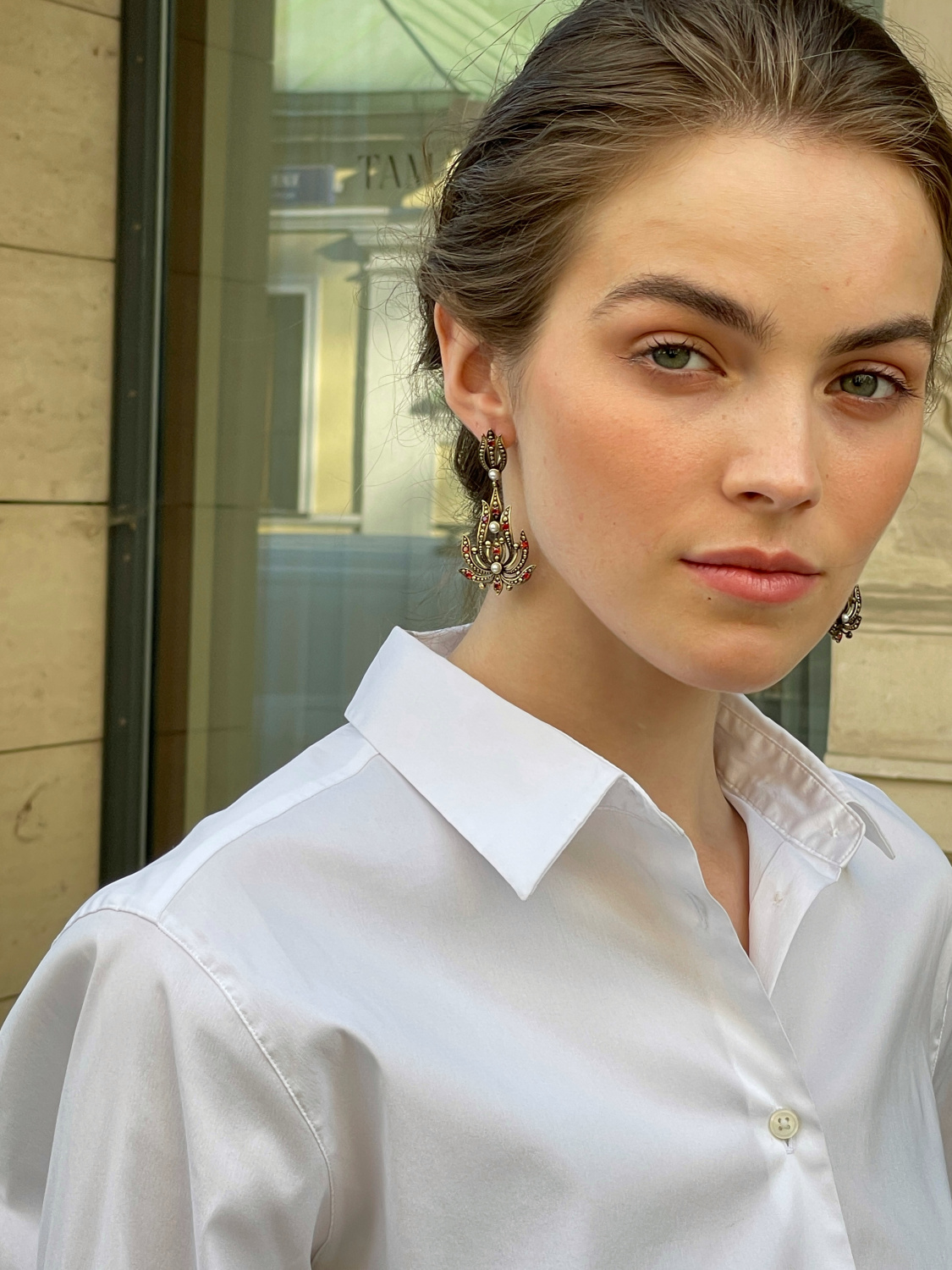 OR1750 GRANATO Earings Scintille Fiore di Firenze