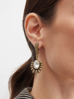 OR3119 GR Earings Pavone  Art Nouveau Fiore di Firenze