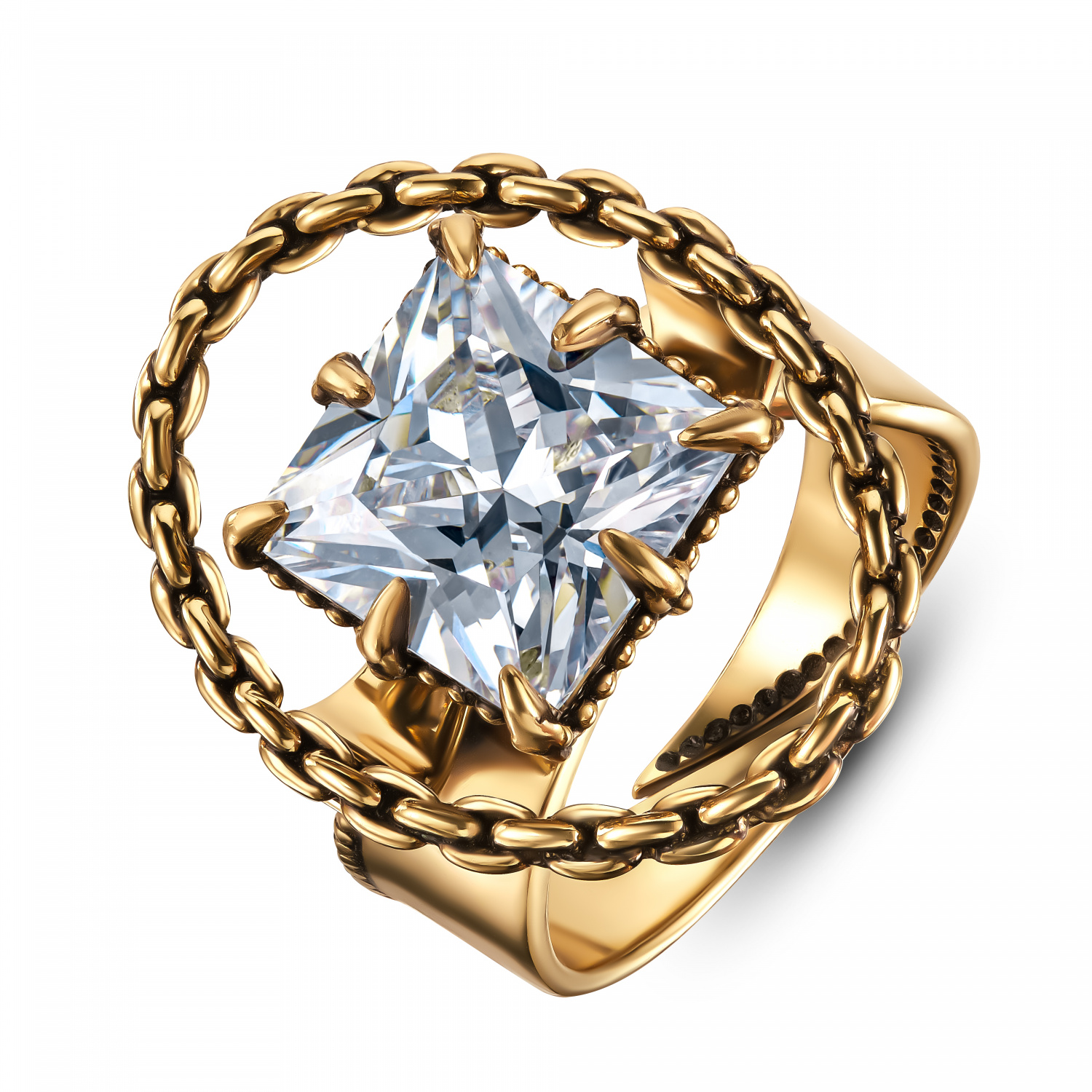 AN5028 CRYSTAL Ring PICCOLO ORBITA Fiore di Firenze