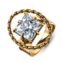 AN5028 CRYSTAL Ring PICCOLO ORBITA Fiore di Firenze