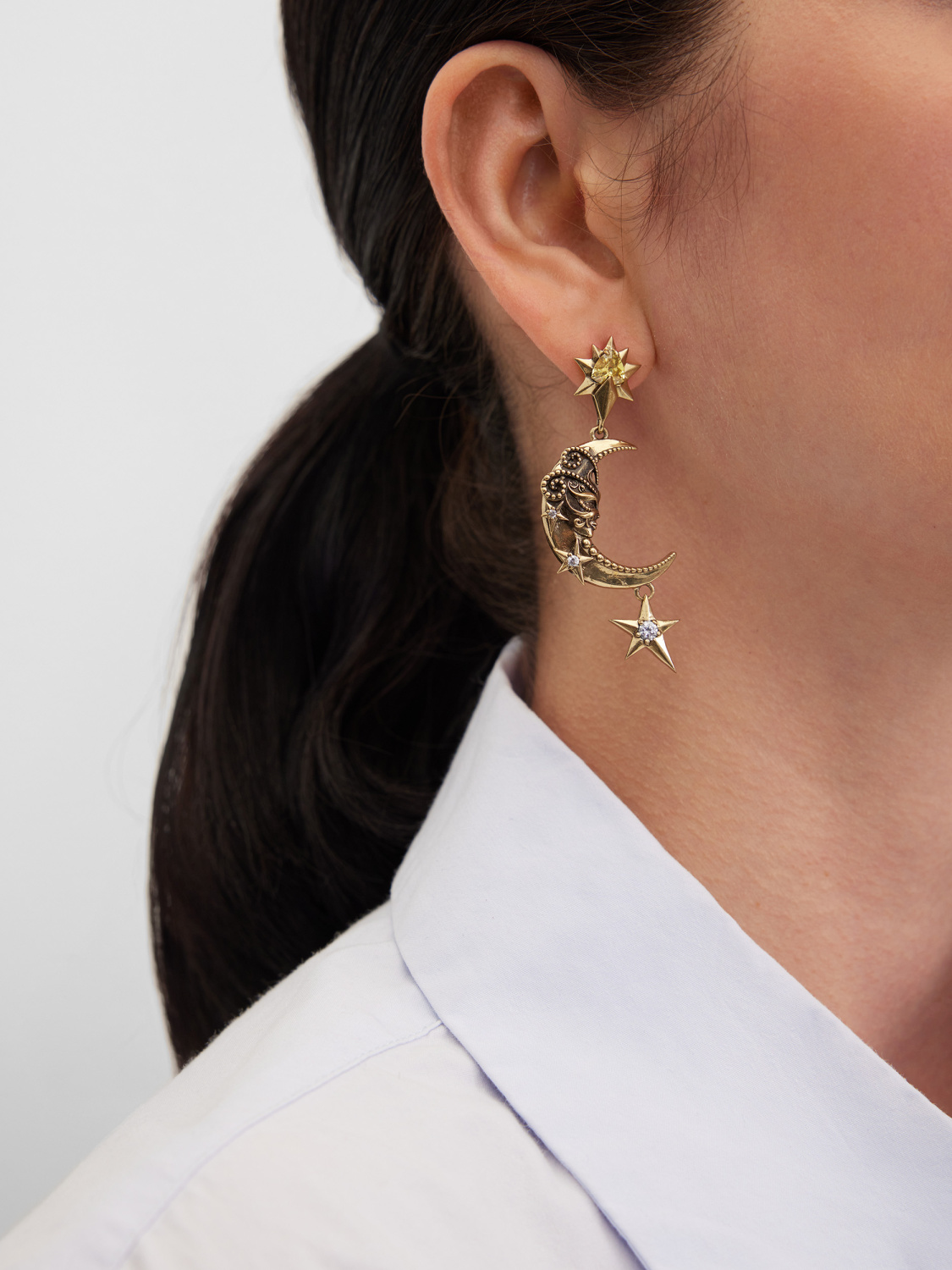 OR9311 LUNA Earings LUNA e SOLE Fiore di Firenze