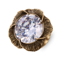 AN1738 CRYSTAL Ring CALEIDOSCOPIO DI FIORI Fiore di Firenze