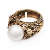 AN1803 PEARL Ring Mazzo di fiori Fiore di Firenze