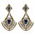 OR310721 TANZANITE Earings RAGNO ART DECO Fiore di Firenze