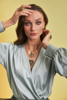 SP9305 Broosh/Necklace Maschera FLOREALE  Fiore di Firenze