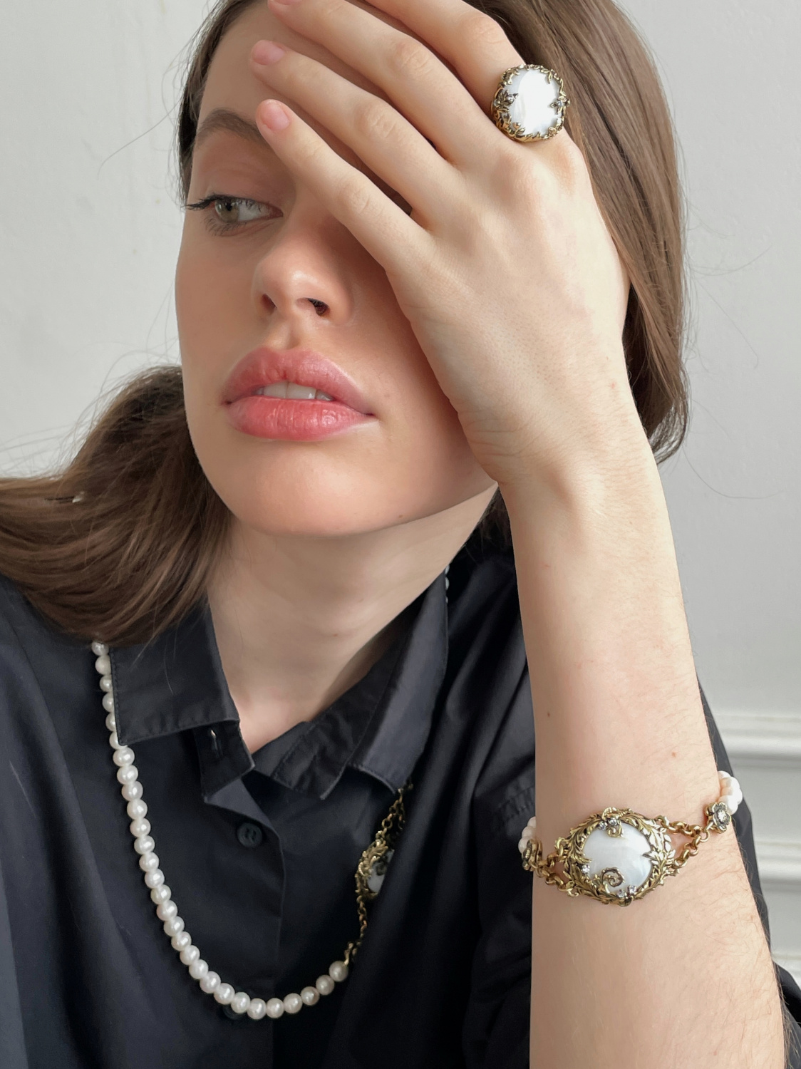 BR4457 MADREPERLA Bracelet  LATTE D'ORO Fiore di Firenze