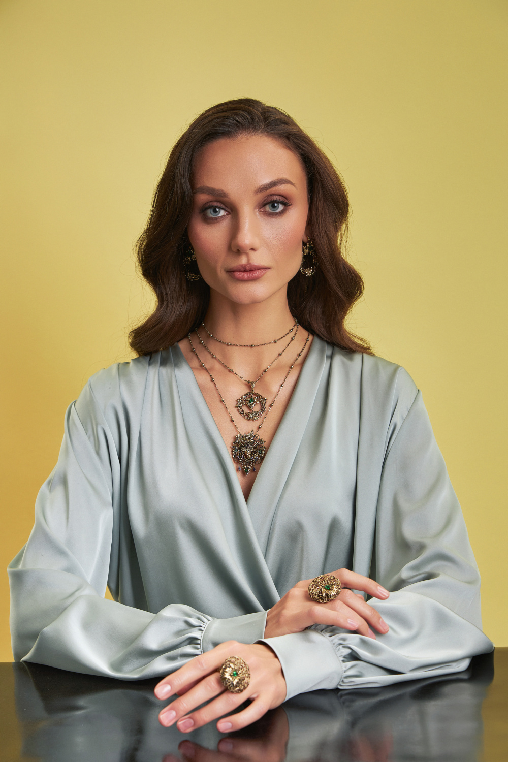 AN9305 Ring MASCHERA FLOREALE  Fiore di Firenze