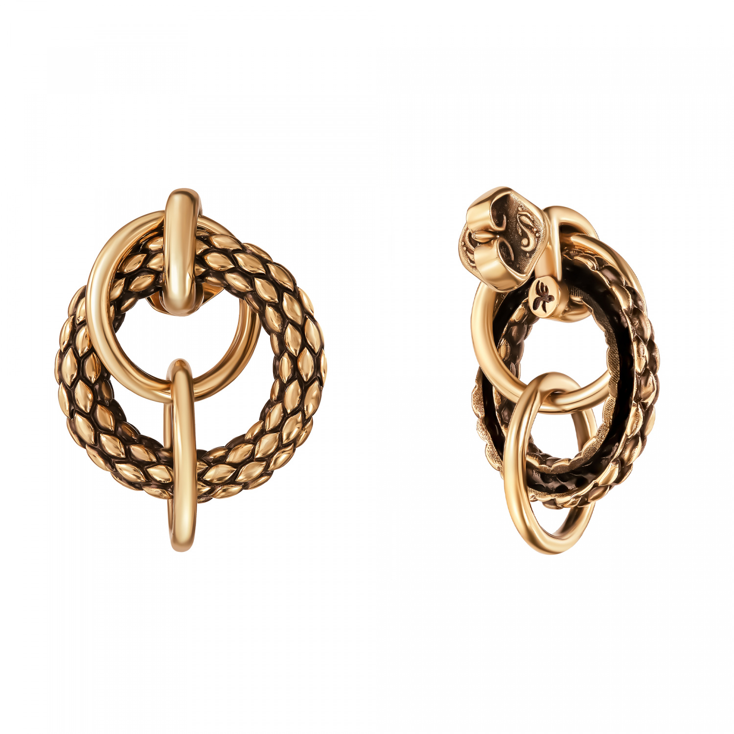 OR2521 Earings CATENE E ANELLI Fiore di Firenze