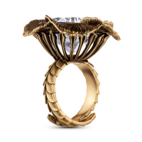 AN1738 CRYSTAL Ring CALEIDOSCOPIO DI FIORI Fiore di Firenze