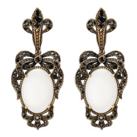 OR2006 NERO Earings REGALIA DELLE REGINE Fiore di Firenze