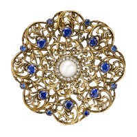 SP1850 TANZANITE Broosh/Сотуар ORNATO Fiore di Firenze