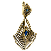OR310721 TANZANITE Earings RAGNO ART DECO Fiore di Firenze
