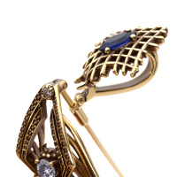 SP310721 TANZANITE Broosh/Necklace RAGNO ART DECO Fiore di Firenze