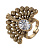 AN3109 Ring Pavone  Art Nouveau Fiore di Firenze