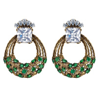 OR7701 CRYSTAL Earings ALLORO Fiore di Firenze