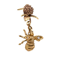 OR2104 CRYSTAL Earings пусеты Bumblebee sul trifoglio Fiore di Firenze