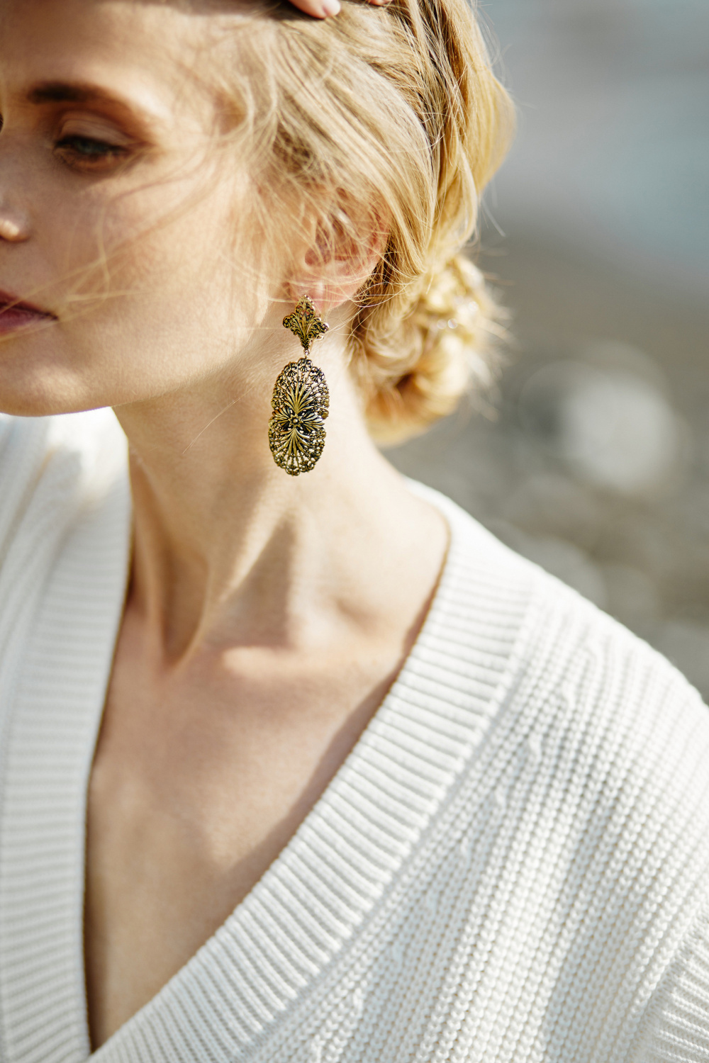 OR1850-1 Earings ORNATO GRANDE Fiore di Firenze