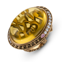AN8200 Ring VETRO COLORATO Fiore di Firenze