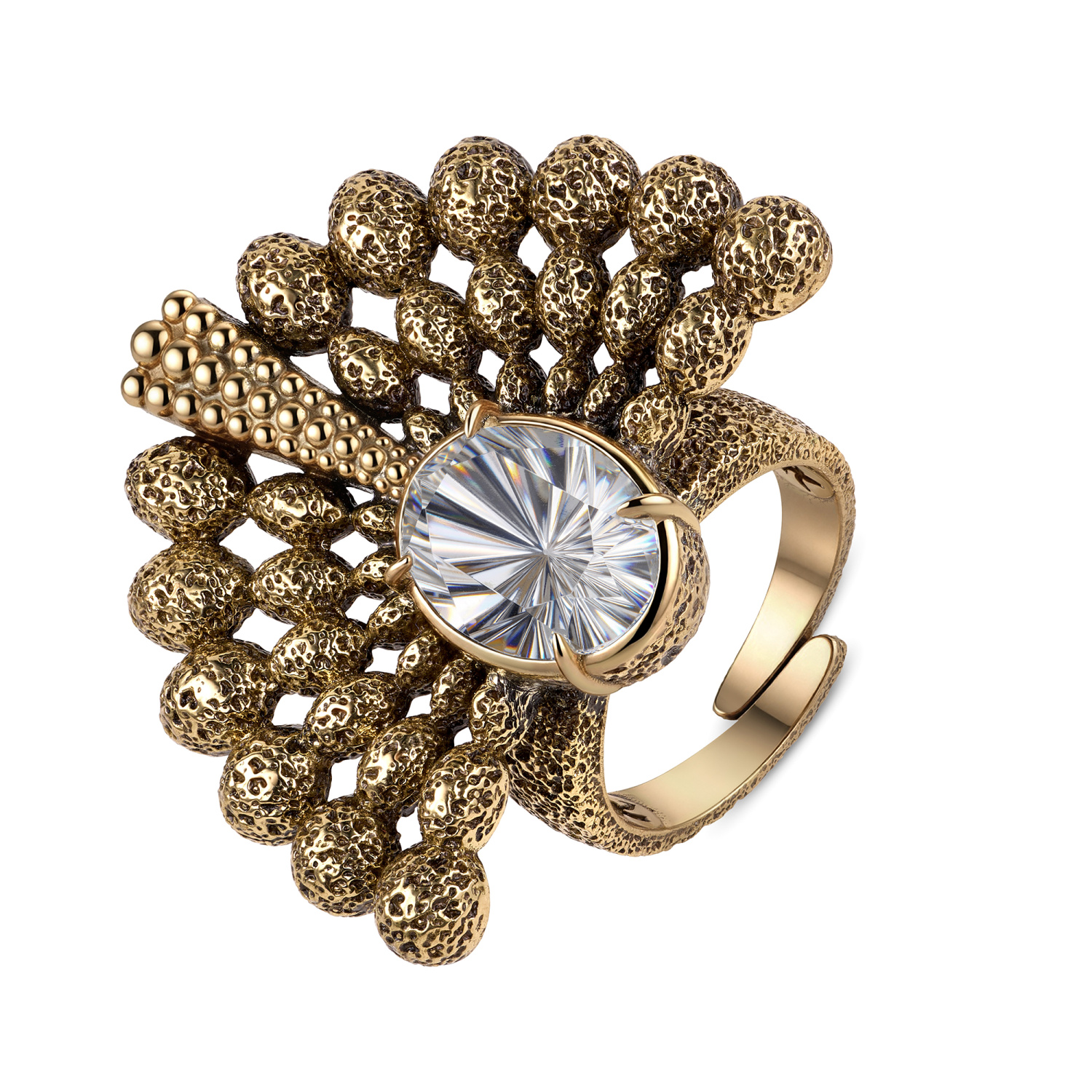AN3109 Ring Pavone  Art Nouveau Fiore di Firenze