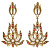 OR1750 GRANATO Earings Scintille Fiore di Firenze