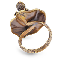 AN1702 PEARL Ring Rana di loto Fiore di Firenze