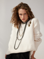 CO1533 PERLA GRAFITE Necklace PER SEMPRE CON TE Fiore di Firenze