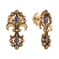 OR05025 Earings IRIS ARALDICO NOVA Fiore di Firenze