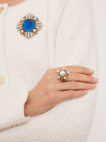 AN1854 PERLA Ring ORDINE FIORENTINO Fiore di Firenze