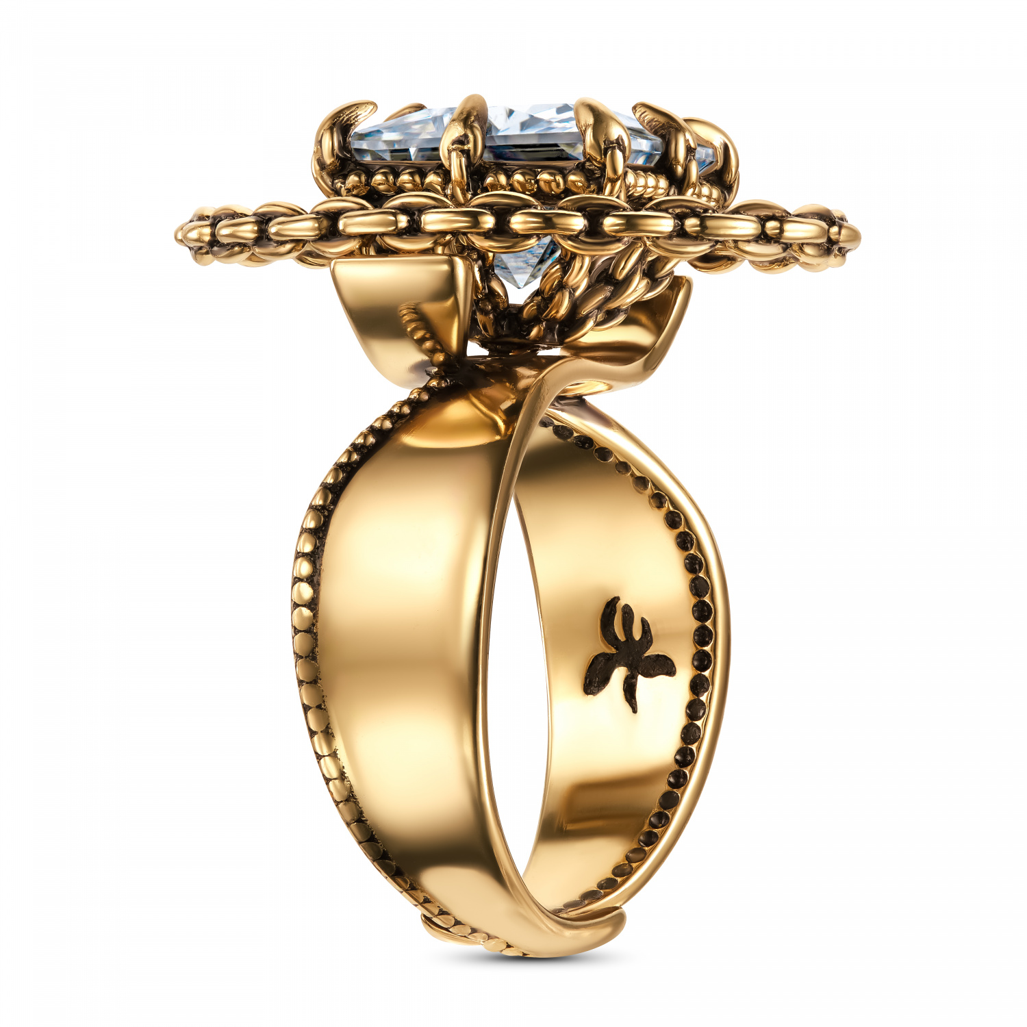 AN5028 CRYSTAL Ring PICCOLO ORBITA Fiore di Firenze