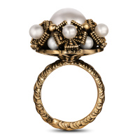 AN1854 PERLA Ring ORDINE FIORENTINO Fiore di Firenze