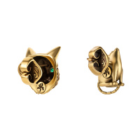 OR3202 Earings пусеты GATTO E TOPO Fiore di Firenze
