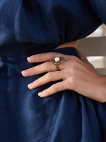 AN1729 PEARL  Ring ARCLET Fiore di Firenze