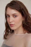 OR05025 Earings IRIS ARALDICO NOVA Fiore di Firenze