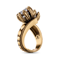 AN0589 CRYSTAL Ring SEGRETI DELL'OCEANO Fiore di Firenze