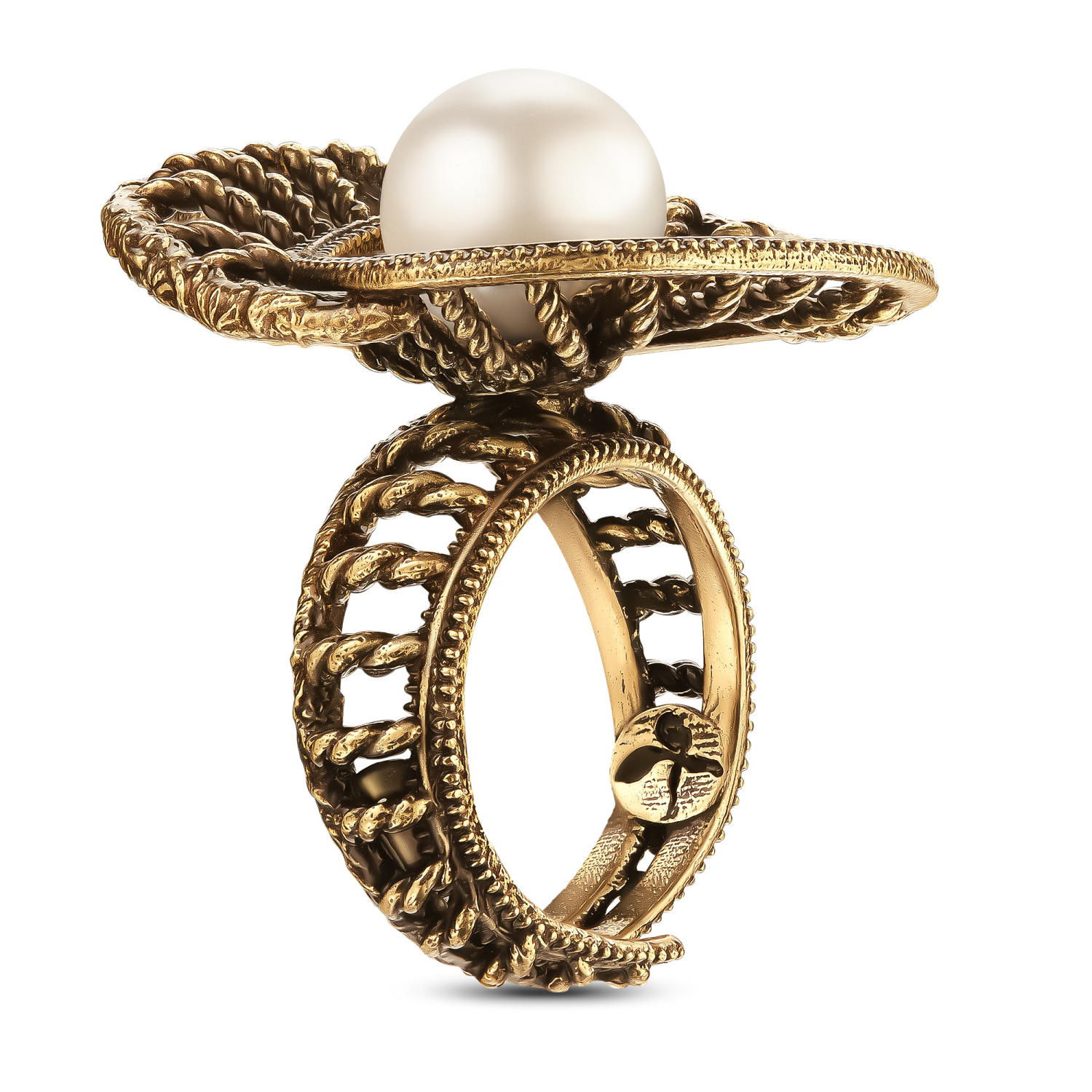 AN1729 PEARL  Ring ARCLET Fiore di Firenze