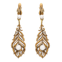 OR1803 Earings Piuma di Fenice Fiore di Firenze