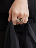 AN0589 CRYSTAL Ring SEGRETI DELL'OCEANO Fiore di Firenze