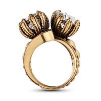 AN0589 CRYSTAL Ring SEGRETI DELL'OCEANO Fiore di Firenze