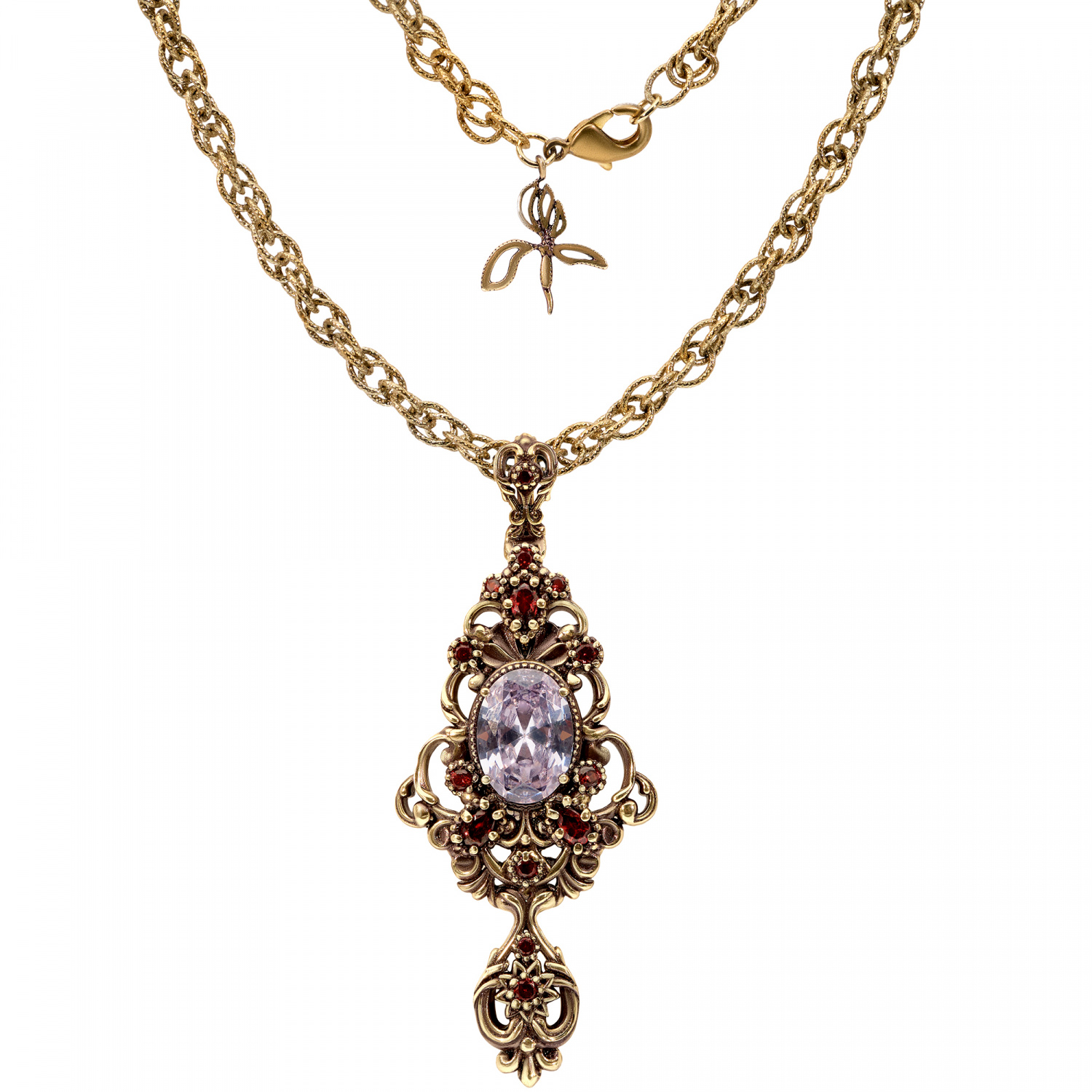 SP5456 CRYSTAL Broosh/Necklace BRILLANTE Fiore di Firenze